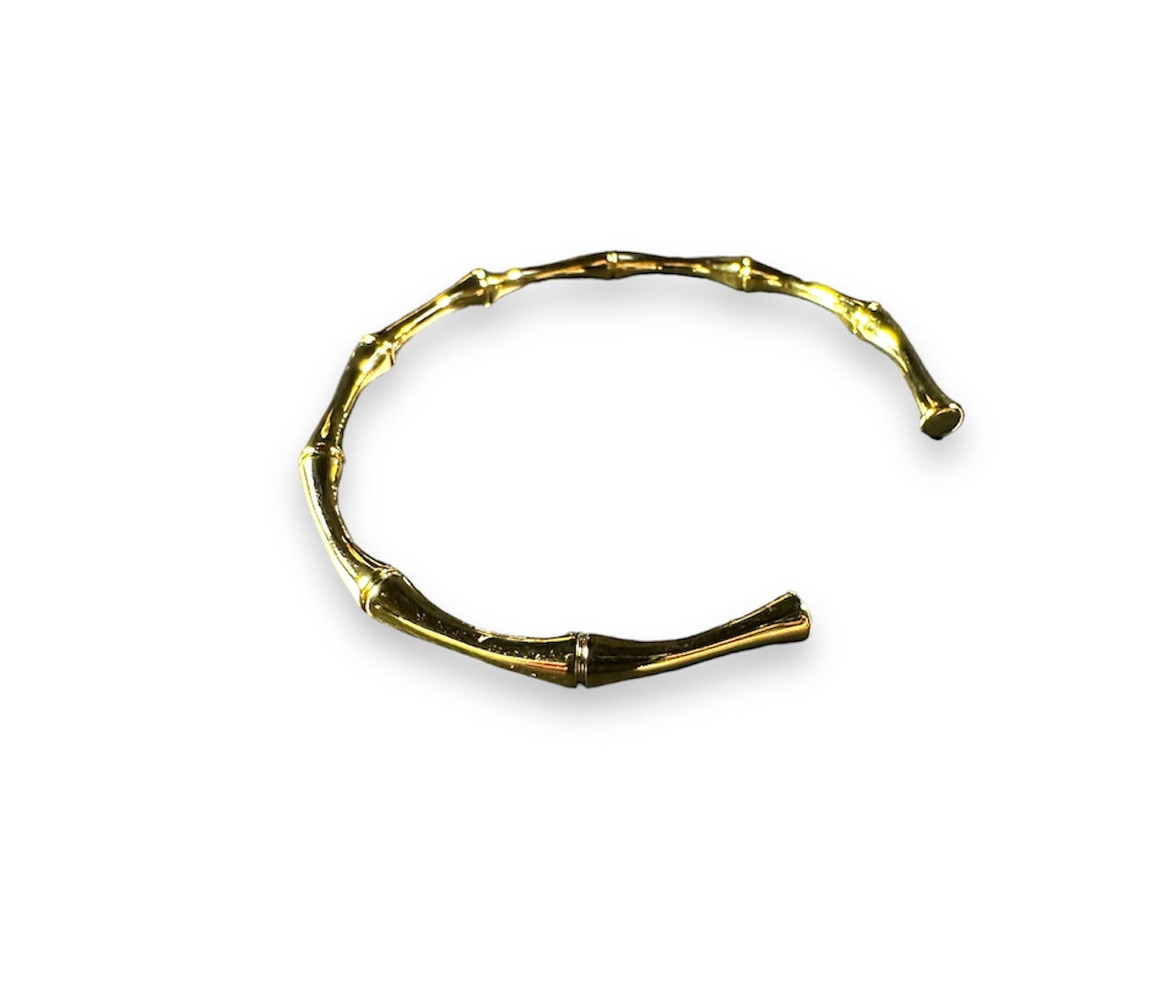 Authentic Vintage gold bamboo link bracelet