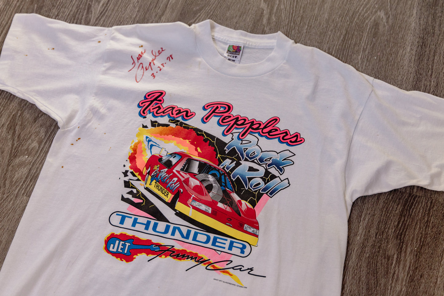 Vintage Signed Fran peppler Chevy Monte Carlo T Shirt