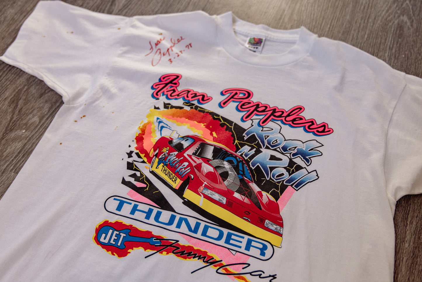 Vintage Signed Fran peppler Chevy Monte Carlo T Shirt