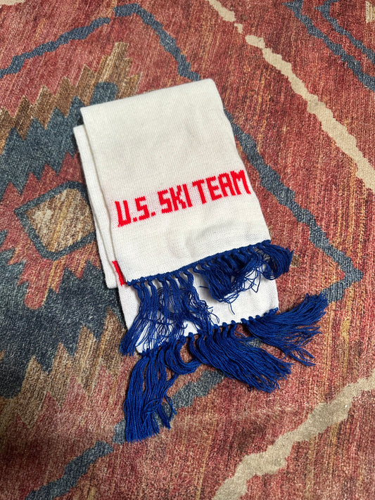 1950s/60s US Ski Team knit scarf